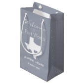Welcome to Texas Fort Worth Custom Party  Medium G Kleine Geschenktüte (Vorderseite Schrägansicht)
