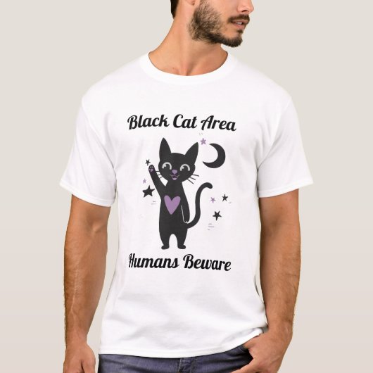 Welcome to the Black Cat Zone T-Shirt (Vorderseite)