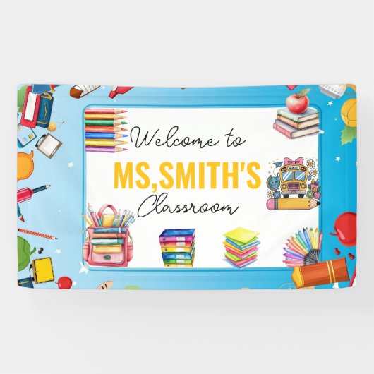 Welcome to the Classroom Back to School Banner (Horizontal)