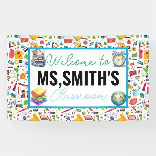Welcome to the Classroom Back to School Banner (Horizontal)