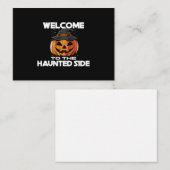 Welcome To The Haunted Side Enclosure Card Begleitkarte (Vorne/Hinten)