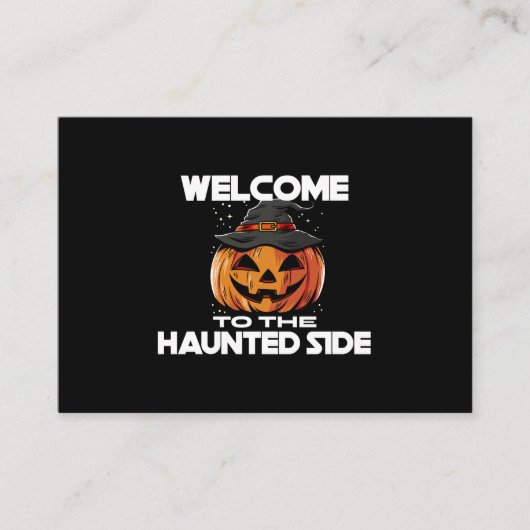 Welcome To The Haunted Side Enclosure Card Begleitkarte (Vorderseite)