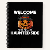 Welcome To The Haunted Side Notebook Notizblock (Vorderseite)
