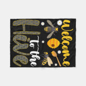 Welcome To The Hive Bee Teacher Back To School  Fleecedecke (Vorderseite (Horizontal))