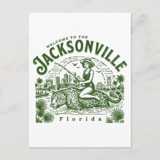 Welcome to the Jacksonville Jaguars City Florida Postkarte