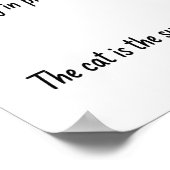 Welcome to the Kitchen Cat Supervisor Poster (Ecke)