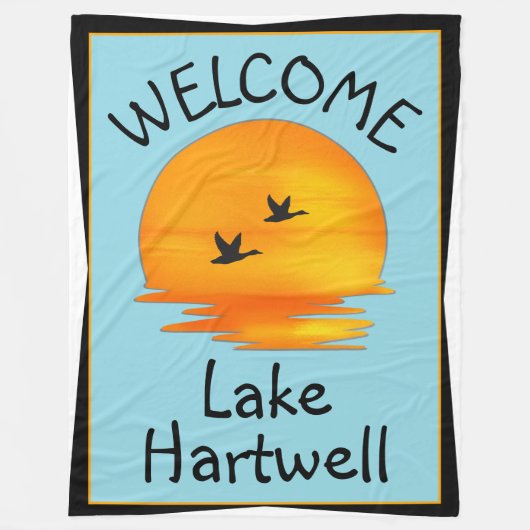 Welcome to the Lake Fleecedecke (Vorderseite)