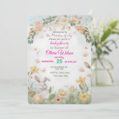 Welcome to the Meadow of Joy” – Baby Shower Invita Einladung (Stehend Vorderseite)