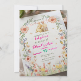 Welcome to the Meadow of Joy” – Baby Shower Invita Einladung