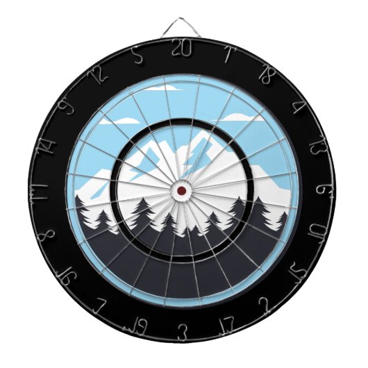 Welcome to the Mountains Dartscheibe (vorne)