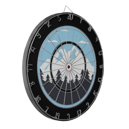 Welcome to the Mountains Dartscheibe (Vorderseite Links)