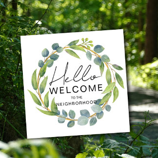 Welcome to the Neighborhood Card – New Home Greeti Mitteilungskarte