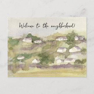 Welcome to the Neighborhood Country House Village Postkarte