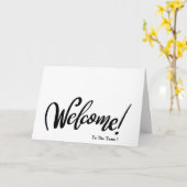 Welcome To The Team Karte (Gelbe Blume)