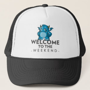 Welcome to the Weekend with blue Monster Truckerkappe