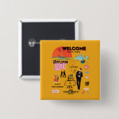 WELCOME TRAVEL AGAIN BUTTON (Vorne & Hinten)