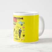 WELCOME TRAVEL AGAIN Jumbo-Tasse (Vorderseite Rechts)