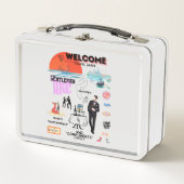 WELCOME TRAVEL AGAIN METALL BROTDOSE (Vorderseite)