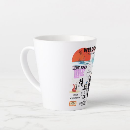 WELCOME TRAVEL AGAIN MILCHTASSE (Linke Ecke)