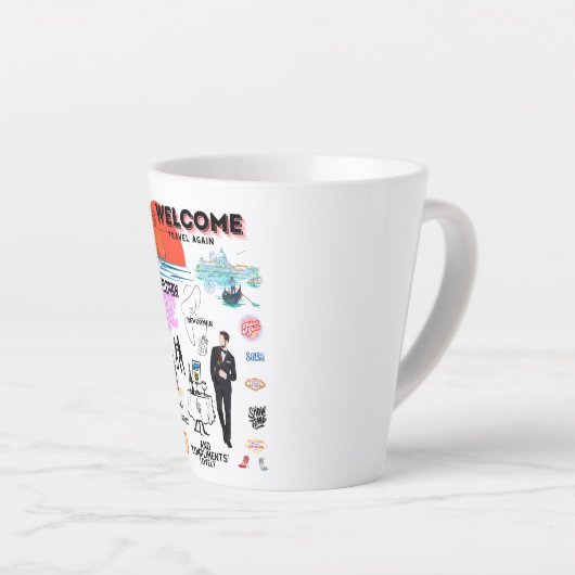 WELCOME TRAVEL AGAIN MILCHTASSE (Rechte Ecke)