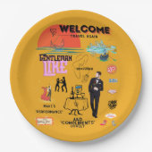 WELCOME TRAVEL AGAIN PAPPTELLER (Vorderseite)