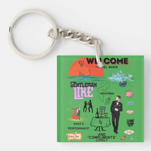 WELCOME TRAVEL AGAIN SCHLÜSSELANHÄNGER (Vorderseite)