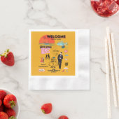 WELCOME TRAVEL AGAIN SERVIETTE (Beispiel)