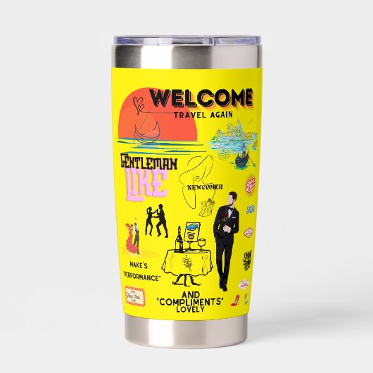 WELCOME TRAVEL AGAIN THERMOBECHER (Vorderseite)