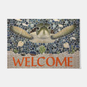 Welcome Turtle Doormat, Cute Turtle Fußmatte (Vorderseite)
