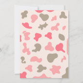 Welcome two the west cowgirl 2nd birthday  einladung (Rückseite)