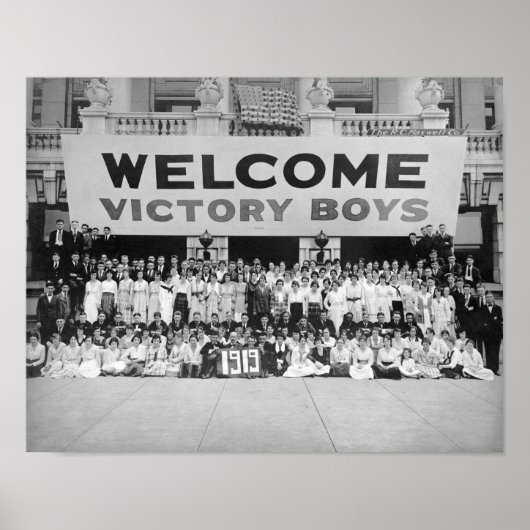 Welcome Victory Boys - WW1 Welcome Zuhause - 1919 Poster (Vorne)