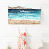 Welcome Wedding Beach Banner (Insitu)