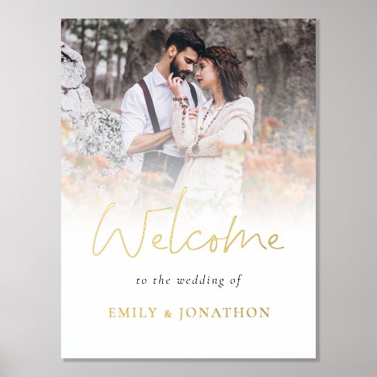 Welcome Wedding Foto Overlay Skript Luxury Real Foliendrucke (Vorderseite)