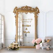 Welcome Wedding Mirror Decal Selfie Handwriting Fensteraufkleber