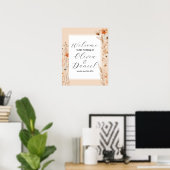 Welcome Wedding Poster Sign Summer Boho (Heimbüro)