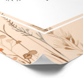 Welcome Wedding Poster Sign Summer Boho (Ecke)