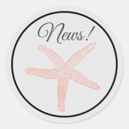 Welcome Wee Baby Runder Aufkleber