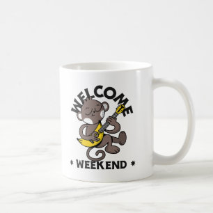 Welcome Weekend with Monkey and Guitar Kaffeetasse