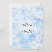 Welcome Winter Greycard Mitteilungskarte (Vorderseite)