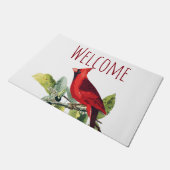 Welcome Winter Kardinal Fußmatte (Schrägansicht)