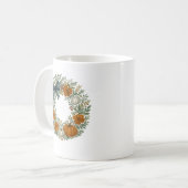 Welcome Wreath Autumn Blue Pumpkin Kaffeetasse (Vorderseite Links)