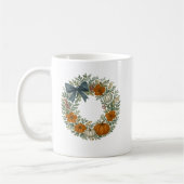 Welcome Wreath Autumn Blue Pumpkin Kaffeetasse (Links)