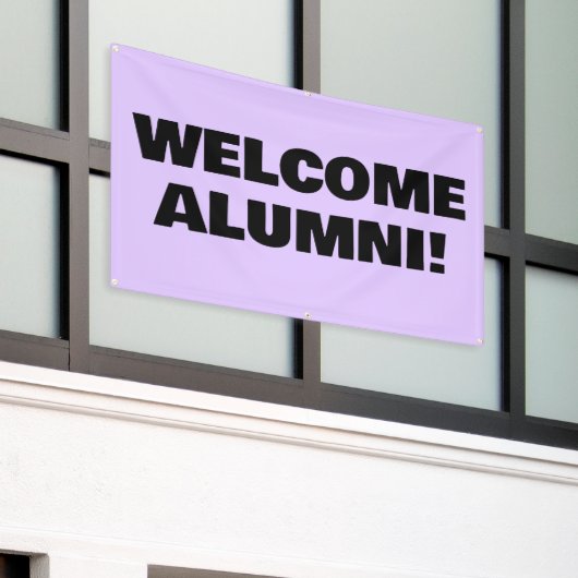Welcome Zuhause Alumni Banner (Äußeres Gebäude)