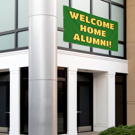 Welcome Zuhause Alumni Banner (Äußeres Gebäude)