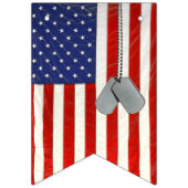 Welcome Zuhause American Flag Wimpelkette (Erste Fahne)