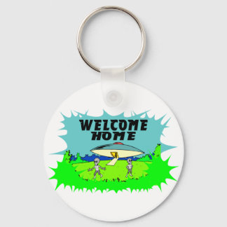 Welcome Zuhause Außerirdische Schlüsselanhänger