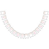 Welcome Zuhause Banner Pink Gold Confetti (Alle)