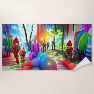 Welcome Zuhause Beach Balloons Familienhandtuch Strandtuch