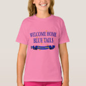 Welcome Zuhause Blue Schwanz T-Shirt (Vorderseite)