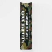 Welcome Zuhause Boot Camp Camouflage Abschluss Banner (Vertikal)